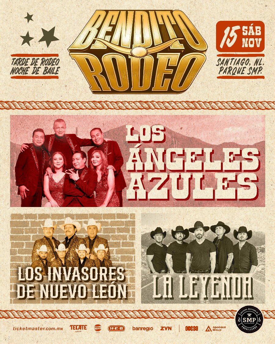 Poster for Noviembre 15 - Los Ángeles Azules, Los Invasores de Nuevo León, La Leyenda